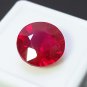 10Ct Natural Red Ruby Round Shape Certified Loose Gemstone | Best gift for Couple