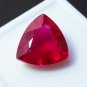 Natural 12mm Ruby Trillion Cut Loose Stone Red Triangle Gemstone for Ring or Pendant