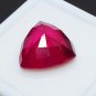 Natural 12mm Ruby Trillion Cut Loose Stone Red Triangle Gemstone for Ring or Pendant