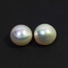 Natural Pearl Pair Round Cabochon 7Ct Matching Moti Loose Gemstone for Jewelry Natural Pearl Pair Round Cabochon 7Ct Matching Moti Loose Gemstone for Jewelry