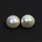 Natural Pearl Pair Round Cabochon 7Ct Matching Moti Loose Gemstone for Jewelry
