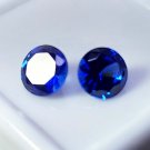 Natural Blue Sapphire 5mm Round Cut Loose Gemstone Pair Natural Blue Sapphire 5mm Round Cut Loose Gemstone Pair