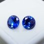 Natural Blue Sapphire 5mm Round Cut Loose Gemstone Pair