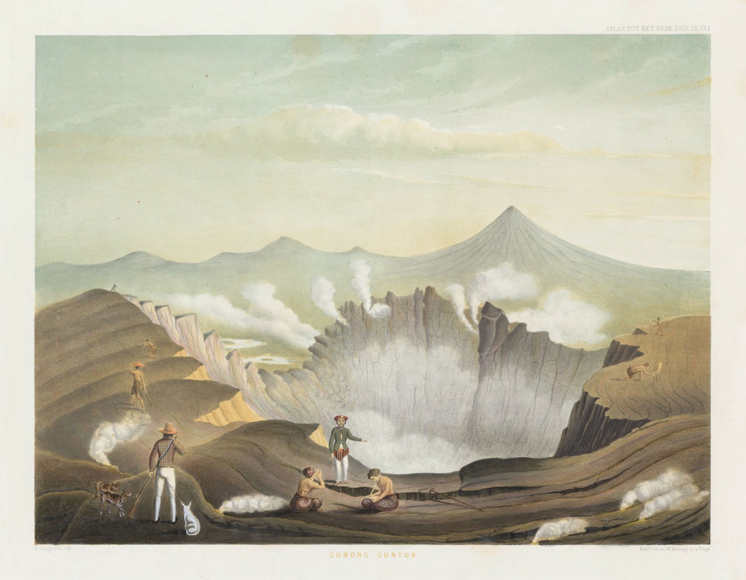 Guntur volcano in West Java  Digital Download