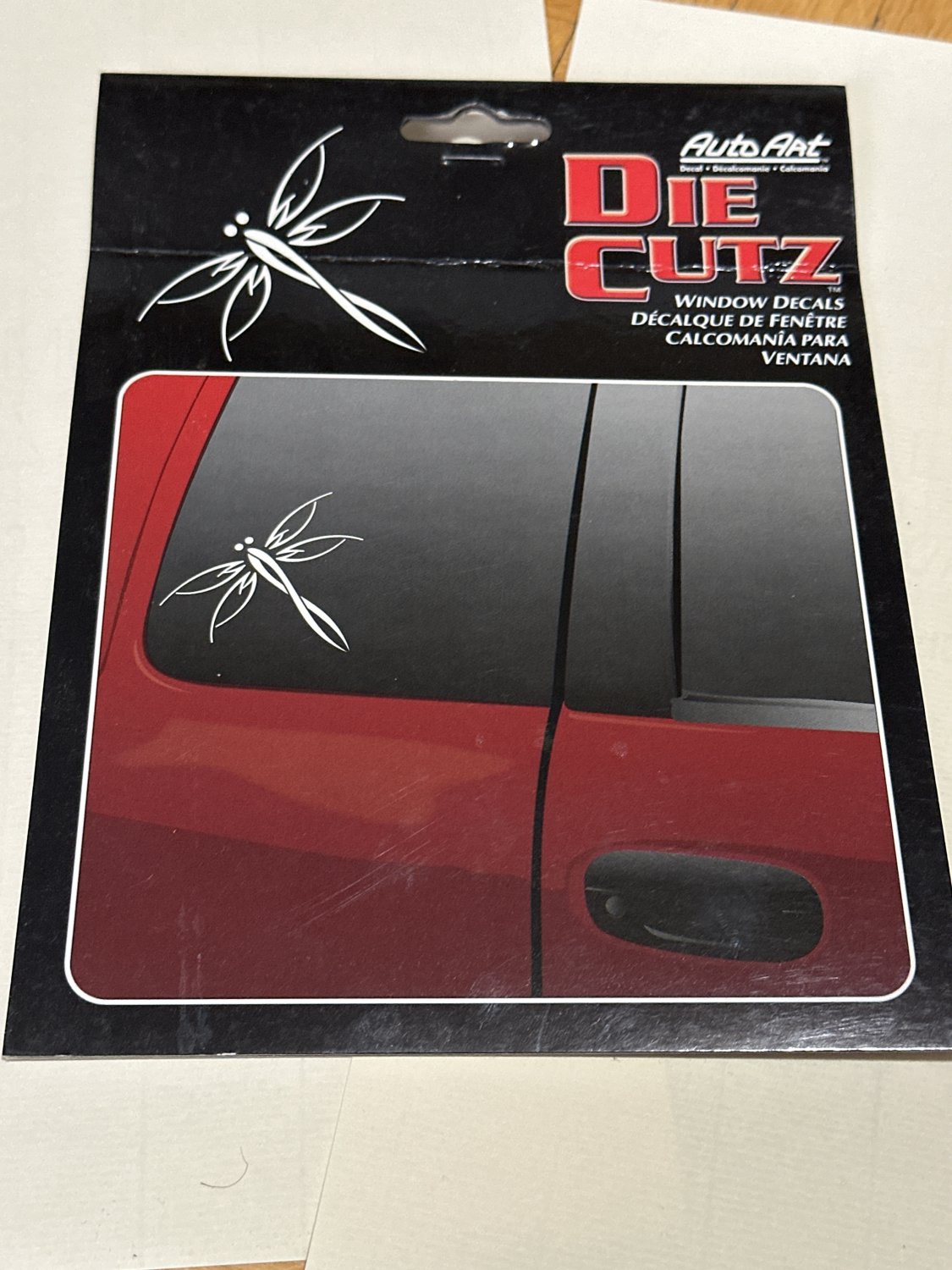Auto art dragonfly sticker for car or home window