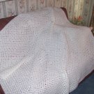 64" 64" snow white sofa afghan