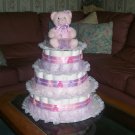 TEDDY BEAR 3 TIER DIAPER CAKE