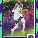 Jaden McDaniels 2023-24 Haunted Hoops Slime #128 Minnesota Timberwolves Basketball Card
