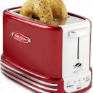 Nostalgia Retro Wide 2-Slice Toaster Vintage Design 5 Toasting Levels Red