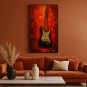 Red Blaze Riffs - Fender Stratocaster Art Tribute