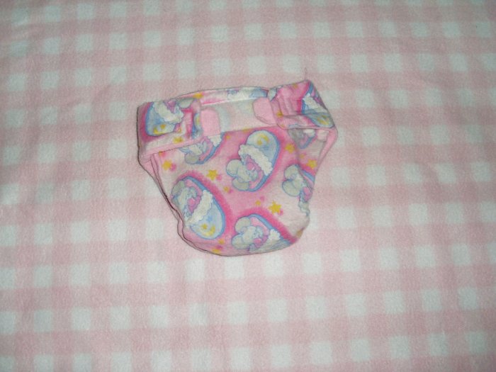 AIO diaper, size Medium pink cloth diaper