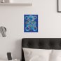 Psychedelic Rope Bear Art Print 11x14 Neon Abstract Trippy Wall Decor Poster