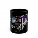Do More Than You Talk Black Coffee Mug Ransom Note Streetwear Motivational Cup