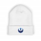 Minnesota Rebel Loon Beanie | White Resistance Cap | Embroidered North Star Hat
