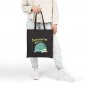 Funny Reincarnation Regret Turtle Tote Bag Black Canvas Grunge Aesthetic Art