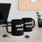 Happy Mug black ceramic mug | 11oz 15oz | Ironic Sarcasm Dark Humor