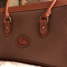Dooney & Bourke All Weather Leather Vintage 90s Bag - Tan & Khaki