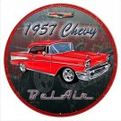 1957 Chevy Bel Air Round Metal Sign - 14" Garage Wall Decor {RG} RG1108 1957 Chevy Bel Air Round Metal Sign - 14" Garage Wall Decor {RG} RG1108