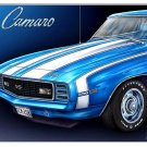 1969 Chevrolet Camaro Metal Sign - 12" x 18" Man Cave Garage Wall Decor {RG} RVG2617
