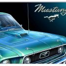 1969 Green Ford Mustang Retro Metal Sign - 12"x 18" Garage Man Cave Wall Decor {RG} RVG2618 1969 Green Ford Mustang Retro Metal Sign - 12"x 18" Garage Man Cave Wall Decor {RG} RVG2618
