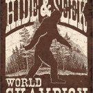 Hide and Seek Big Foot Metal Sign - 12.5x16 Man Cave Garage Wall Decor Gift -  {DE} 2290