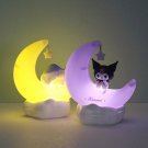 Genuine Cute Sanrio Kuromi Cinnamoroll Crescent Beautiful Dream LED Light-emitting