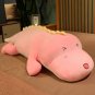 New 80CM Big Long Cute Dinosaur Plush Toy Soft Cartoon Animal Crocodile Plush Doll