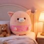 5pc Squishy Pig Plush Pillow - 33cm Stuffed Animal Toy, Kawaii Pink Piggy Cushion