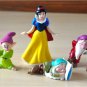 8pcs/Lot Snow White Witch Empress Prince Charming Dwarf Action Figures Doll Toys