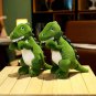 35/45cm Green Dinosaur Doll Simulation Plush Toy Handmade Doll Cartoon Anime Cute