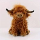 Stuffed Animals Highland Cows Cute Stuff Fluffy Cattle Dolls Best Gift For Birthday Presents