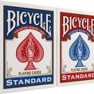 Bicycle Standard Playing Cards, Standard Poker Size Deck of Cards, Red & Blue (2 Pack),