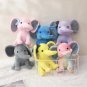25cm/9.84in Soft Elephant Plush Stuffed Animal - Cute Fluffy Colorful Plush Toy