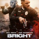 Bright 2020 DVD Will Smith Joel Edgerton Fantasy Action Movie NEW MOD DVD-R