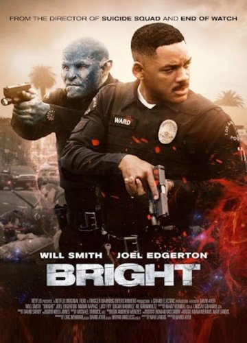 Bright 2020 DVD Will Smith Joel Edgerton Fantasy Action Movie NEW MOD DVD-R