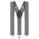 Peluche Striped suspender for men and women |FreeSize - 3.5cm width and 110cm length