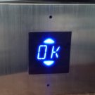 MH110-BBCX + Surface Mount  stainless steel , 1" Blue Displays +  Blue Arrows
