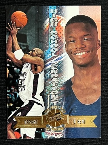 1996 Press Pass - Kobe Bryant, Jermaine O'Neal #44 (RC)