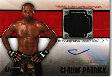 2011 Topps UFC Title Shot - Fighter Autograph Relics Claude Patrick #FAR-CP (AU,