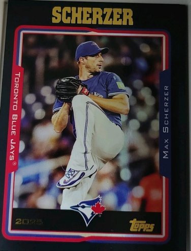 2025 Topps Archives - 2005 Topps Max Scherzer #223 Black Foilboard
