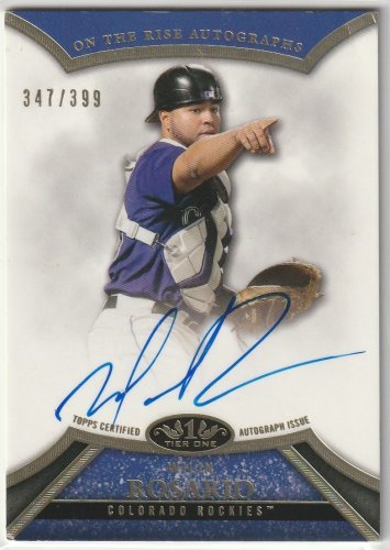 2013 Topps Tier One - On the Rise Autograph Wilin Rosario #ORA-WR /399 (AU)