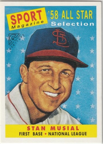 2002 Topps Gallery Heritage #GHSM Stan Musial 58 - St. Louis Cardinals