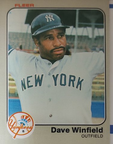 1983 Fleer #398 Dave Winfield