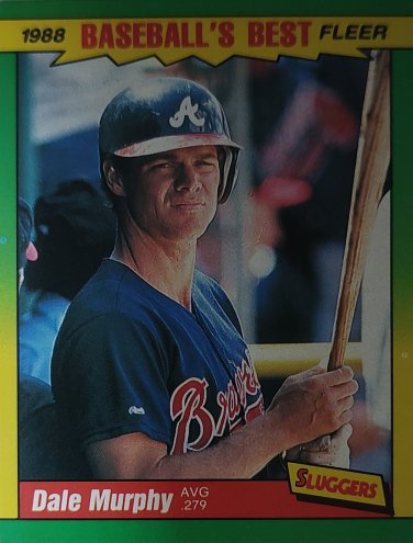 1988 Fleer Baseball's Best Sluggers vs Pitchers #28 Dale Murphy