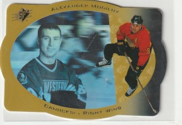 1996-97 Upper Deck SPx #47 Alexander Mogilny Vancouver Canucks gold DIE CUT HOLO