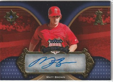 2007 Ultimate Collection - America's Pastime Autographs Matthew Brown #AP-MB...