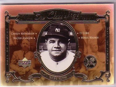 2001 Upper Deck Hall of Famers #C2 Babe Ruth The Class of '36 Yankees Card