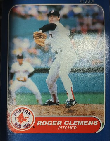 1986 Fleer #345 Roger Clemens