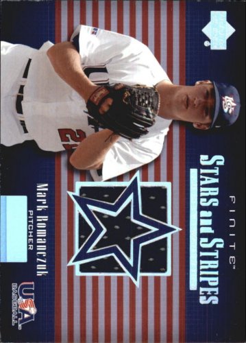 2003 Upper Deck Finite Stars and Stripes Game Jersey #J9 Mark Romanczuk Jersey