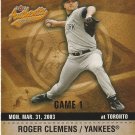 2003 Fleer Authentix - Roger Clemens #13 - New York Yankees